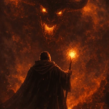 Vorschaubild zum Design Face of the Abyss – Dark Fantasy Wall Art von PixelStorage