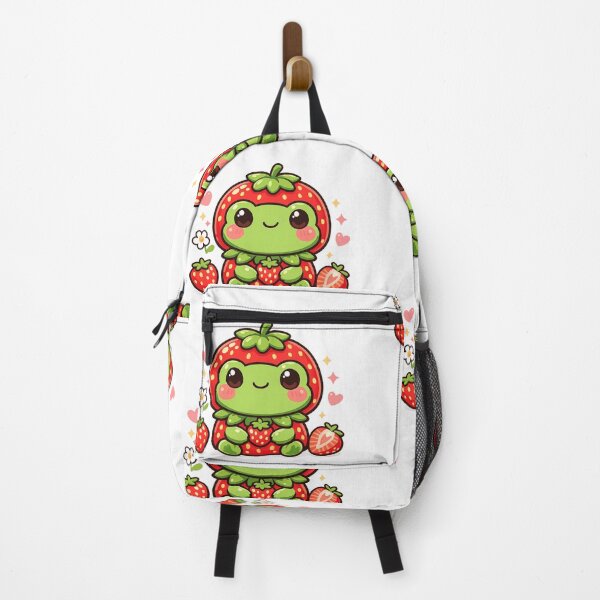 Item preview, Strawberry Frog Kawaii Cute Aesthetic Design designed and sold by JordanInk Studio.
