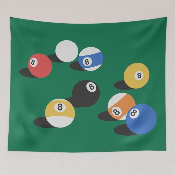 Item preview, All 8 Balls - Pool Simplified Graphic designed and sold by LyricalPrints.