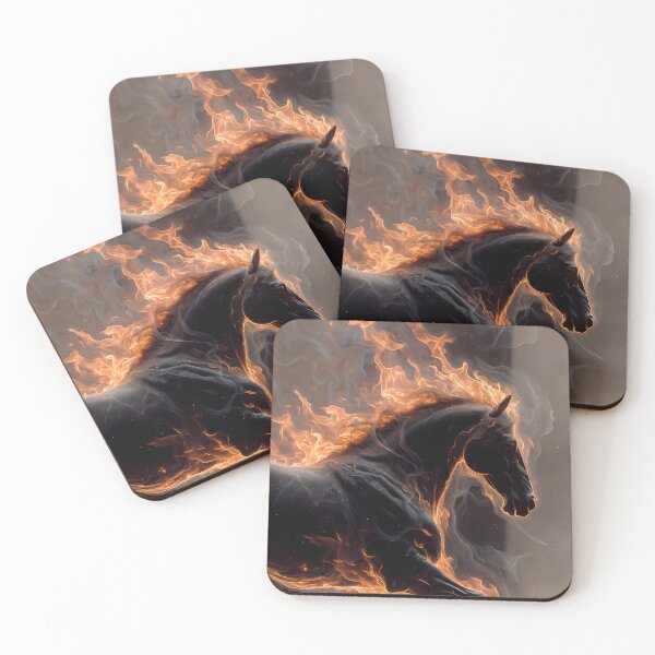 Item preview, Inferno Horse Illustration (image size 7840x11680) designed and sold by Digital-Davinci.