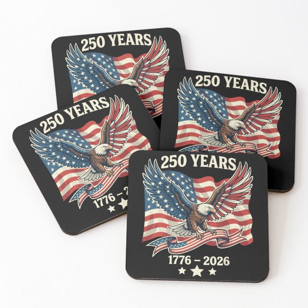Item preview, 250 Years America Anniversary 250th Independence Day 1776 2026 Eagle Freedom Two Sided designed and sold by pansak.