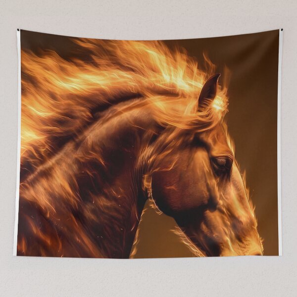Item preview, Inferno Horse Illustration (image size 7840x11680) designed and sold by Digital-Davinci.