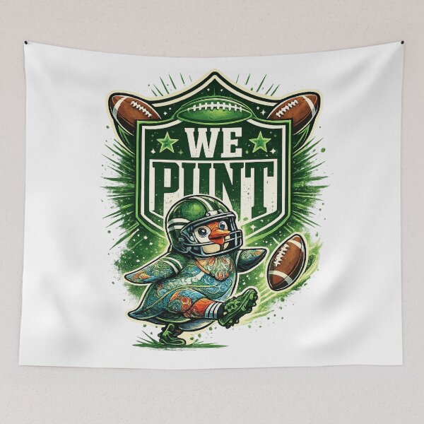 Item preview, We Punt Funny Football Penguin Design | American Football Meme designed and sold by akiotatsuo.