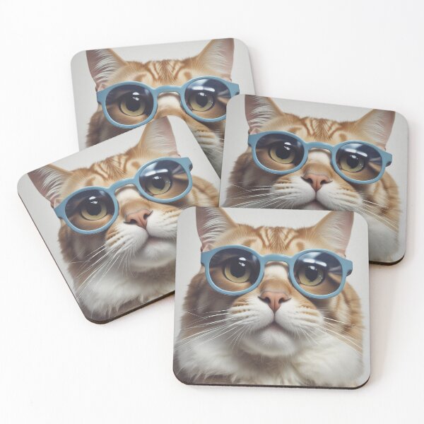 Item preview, Puss in glasses designed and sold by GasconyPassion.