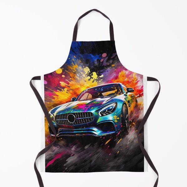 Item preview, Vivid Rainbow Sports Car Exploding Through Neon Paint Splash Storm designed and sold by RevUpDesign.