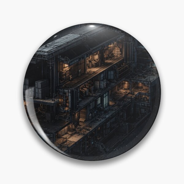 Item preview, Deep-Space Freight Ship Cutaway | Hard Sci-Fi Horror Starship Interior Art designed and sold by Element Horizon Studio.