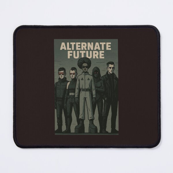 Item preview, Alternate Future - Retro Dystopian Science Fiction Poster designed and sold by ARTGENERATESART.