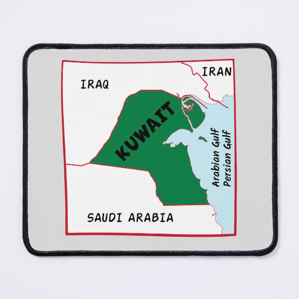 Item preview, Kuwait Map Silhouette - Country Pride & Heritage Flag Green designed and sold by mashmosh.