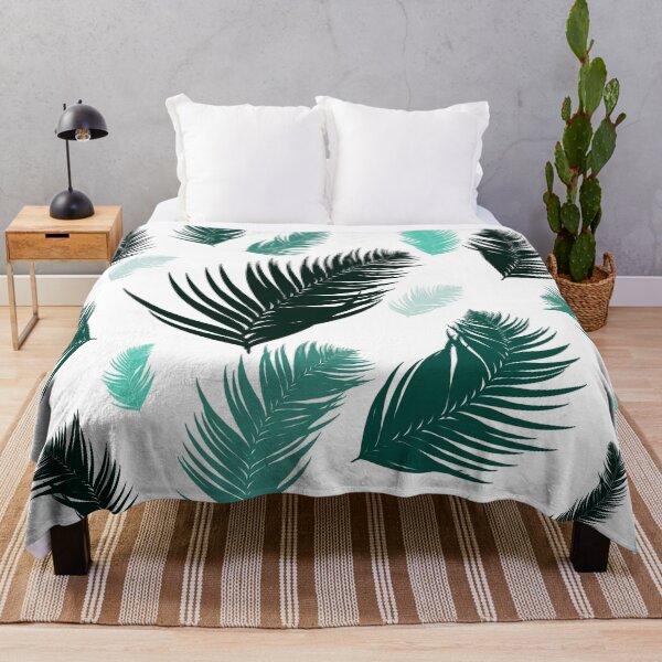 Item preview, Tropical Teal Palm Leaves Seamless Pattern - Fresh Summer Jungle Aesthetic designed and sold by LYAN-STORE.