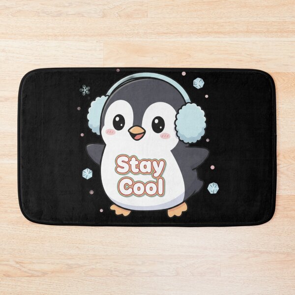 Item preview, Stay Cool Cute Penguin Illustration | Kawaii Winter Animal Art | Cozy Pastel Digital Download for Stickers & Prints designed and sold by CozyPops.