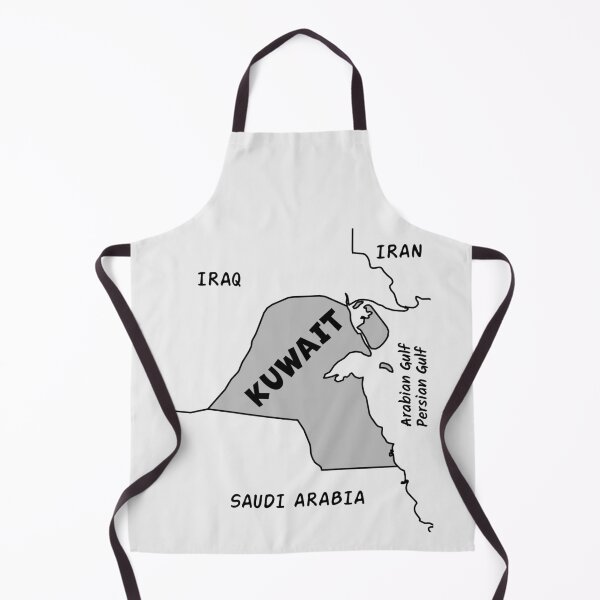 Item preview, Kuwait Map Silhouette - Arabian Gulf Pride Vintage Design designed and sold by mashmosh.
