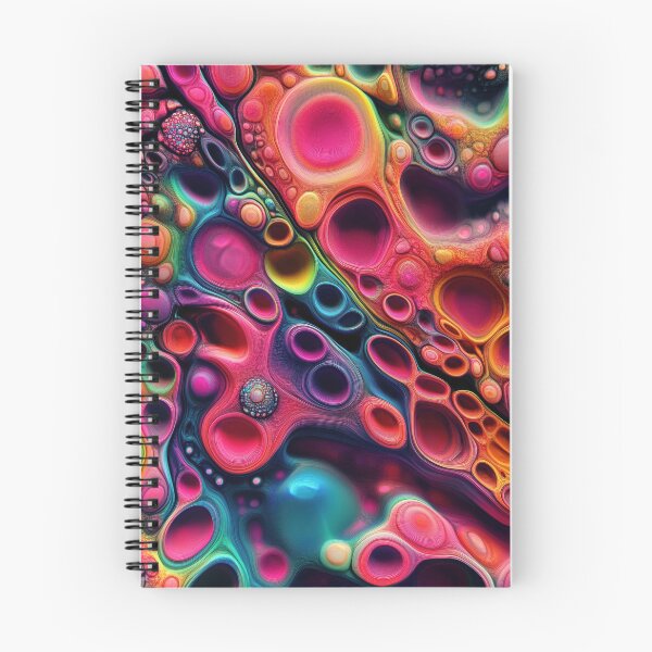 Artikelvorschau, Psychedelische Zellblüte – Lebendige Fluid Art entworfen und verkauft von B-Russ-Stuff.