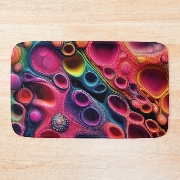 Item preview, Psychedelic Cellular Bloom - Vibrant Fluid Art designed and sold by B-Russ-Stuff.