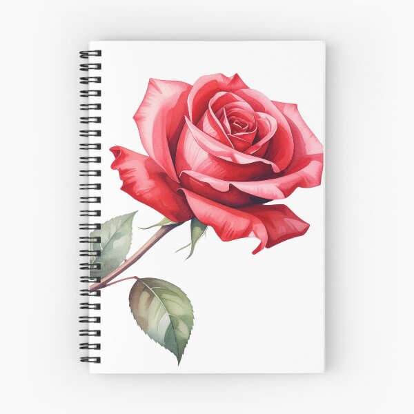 Item preview, Red Rose Watercolor Botanical Art designed and sold by Rutvain.