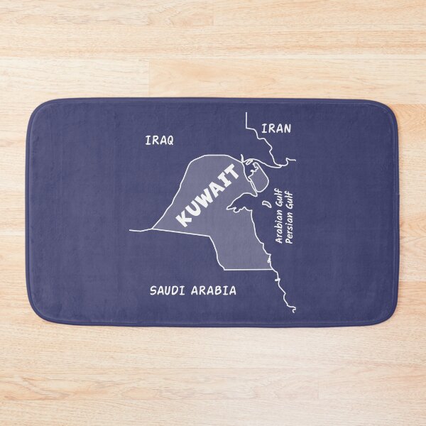 Item preview, Kuwait Map Silhouette - Proud Kuwaiti Heritage Art designed and sold by mashmosh.