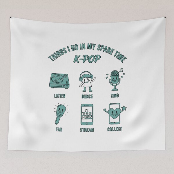 Item preview, Things I Do In My Spare Time K-Pop Music Love designed and sold by LuminOrb.