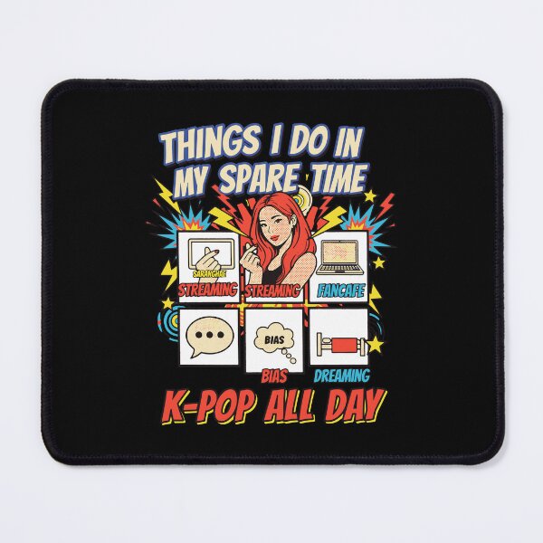 Item preview, Things I Do In My Spare Time K-Pop All Day Korean designed and sold by LuminOrb.