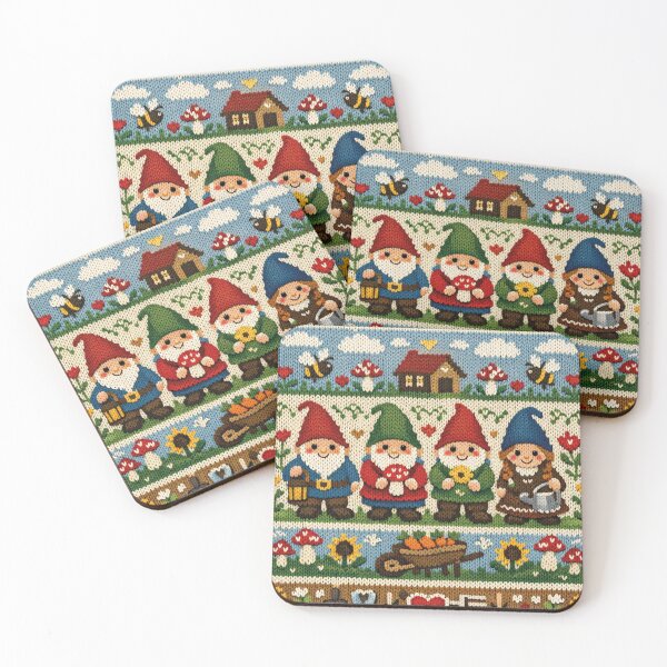 Item preview, Garden Gnome Idyll – Cozy Knit Design Nature designed and sold by Mauswohn.