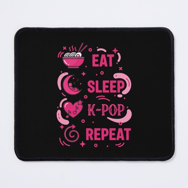 Item preview, Eat Sleep K-Pop Repeat Korean Music Kpop Love designed and sold by LuminOrb.