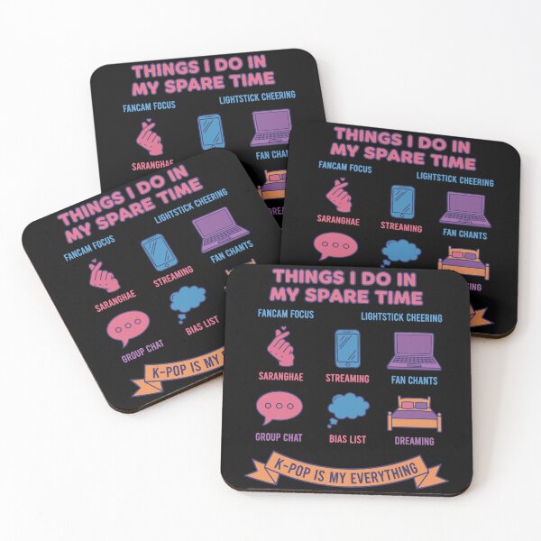 Item preview, Things I Do In My Spare Time K-Pop designed and sold by LuminOrb.