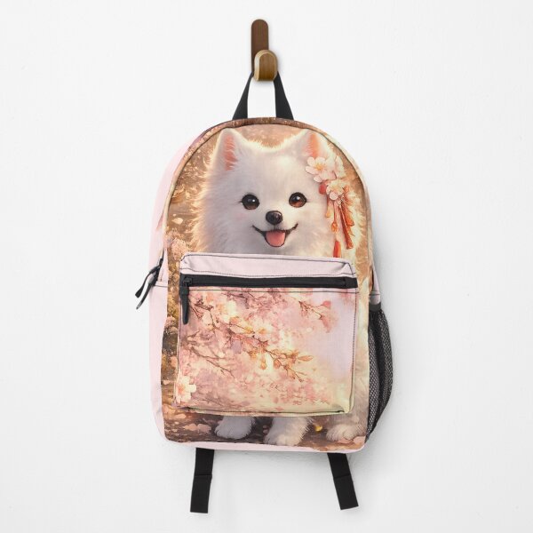 Item preview, Japanese Spitz in Sakura Garden designed and sold by Lilou Art Shop.