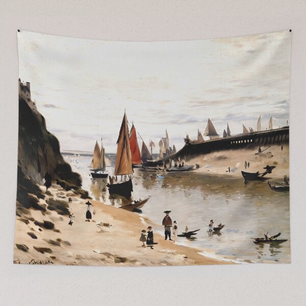 Item preview, Trouville Breakwater - The Dynamic Coast designed and sold by artdesignsnow.