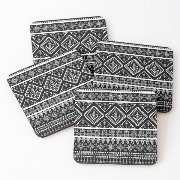 Item preview, White Traditional Geometric Diamond Ethnic Pattern designed and sold by podprapa.