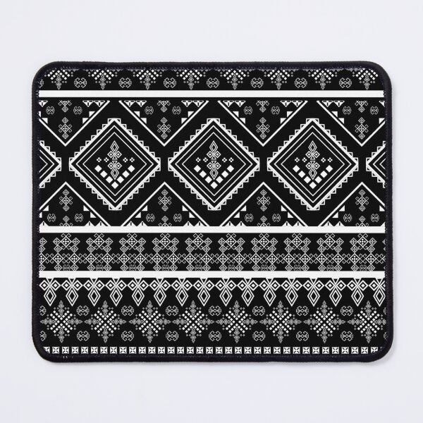 Item preview, White Traditional Geometric Diamond Ethnic Pattern designed and sold by podprapa.