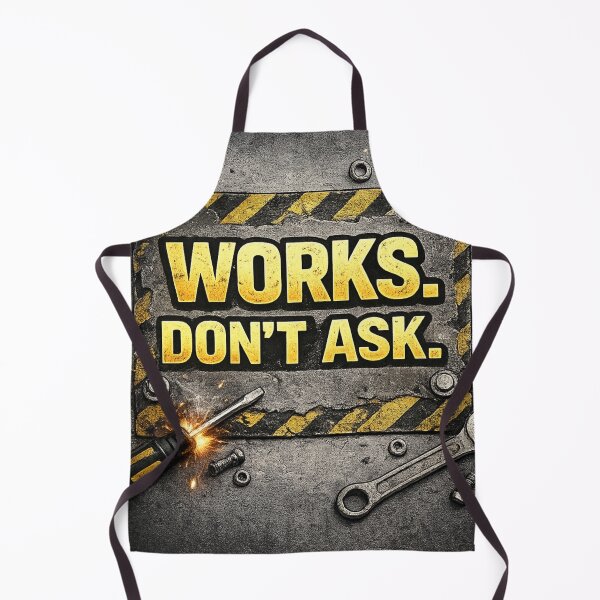 Item preview, Works. Don’t Ask. – Sarcastic Engineer Quote designed and sold by Transcend Modern.
