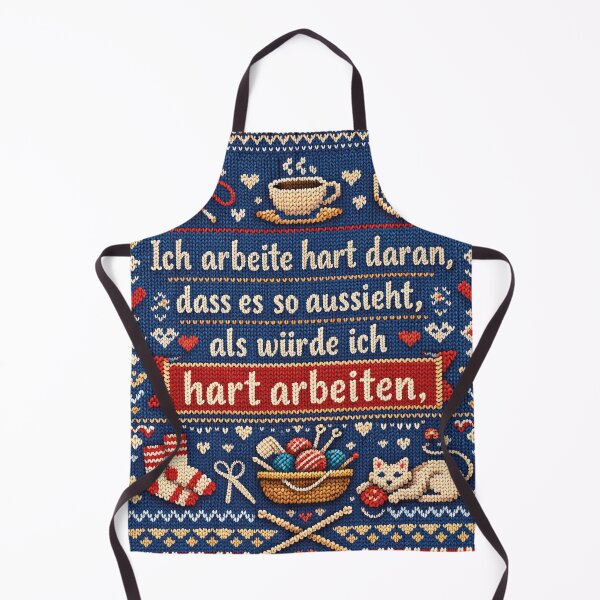 Item preview, Funny work slogan – Cozy knit design humor designed and sold by Mauswohn.