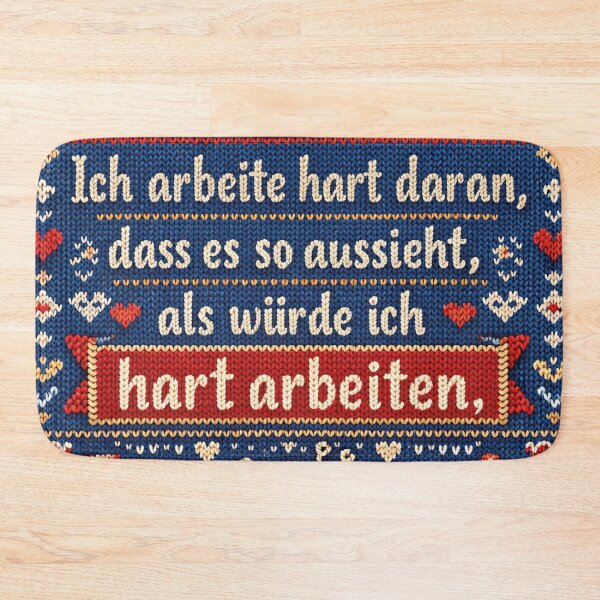 Item preview, Funny work slogan – Cozy knit design humor designed and sold by Mauswohn.
