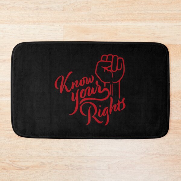 Item preview, Know Your Rights Activism Justice Freedom Quote designed and sold by shirt-o-mat.