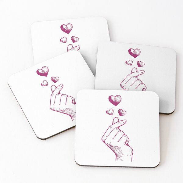 Item preview, Kpop Finger Heart Korean Love Cute Kpop Music designed and sold by LuminOrb.