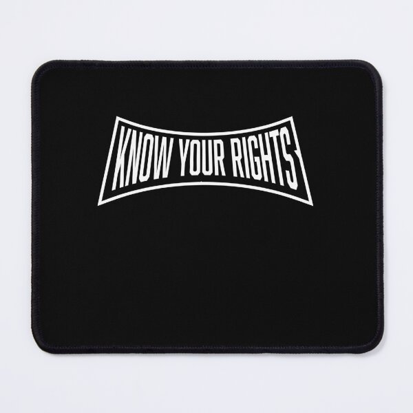 Item preview, Know Your Rights Activism Justice Freedom Quote designed and sold by shirt-o-mat.