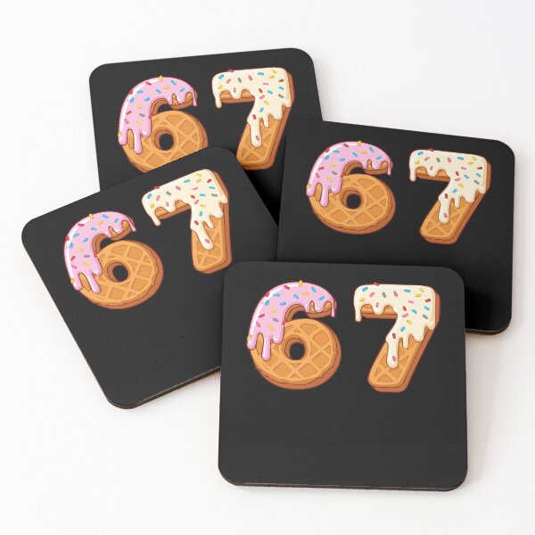 Item preview, 67 - Sixty Seven Number 67 Waffle Ice Cream Six Seven Meme designed and sold by farhanhafeez.