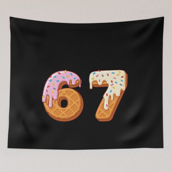 Item preview, 67 - Sixty Seven Number 67 Waffle Ice Cream Six Seven Meme designed and sold by farhanhafeez.