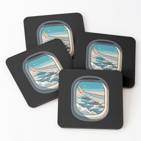 Item preview, Dreamy Airplane Window View Clouds and Sky designed and sold by PopStars1993.