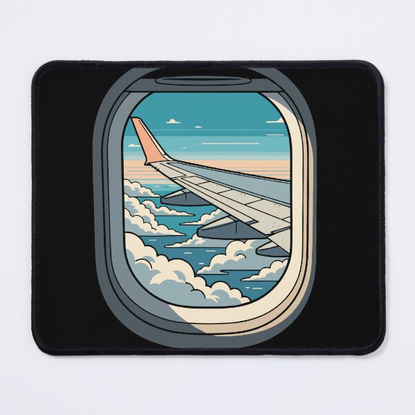 Item preview, Dreamy Airplane Window View Clouds and Sky designed and sold by PopStars1993.