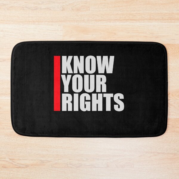 Item preview, Know Your Rights Activism Justice Freedom Quote designed and sold by shirt-o-mat.