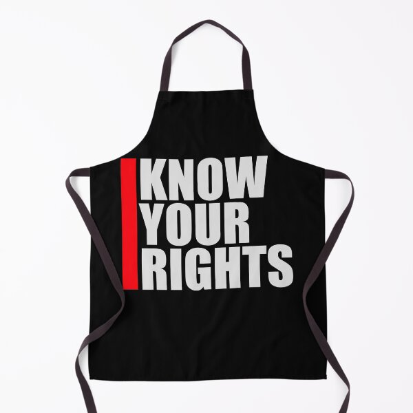 Item preview, Know Your Rights Activism Justice Freedom Quote designed and sold by shirt-o-mat.
