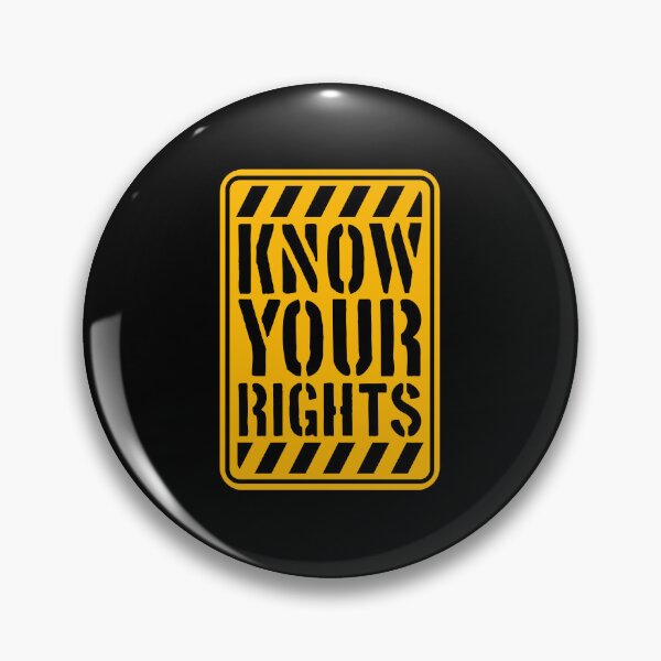Item preview, Know Your Rights Activism Justice Freedom Quote designed and sold by shirt-o-mat.
