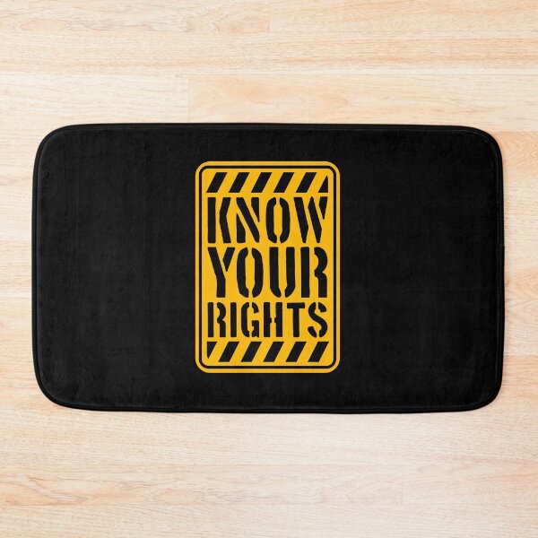 Item preview, Know Your Rights Activism Justice Freedom Quote designed and sold by shirt-o-mat.