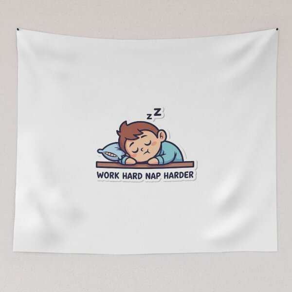 Item preview, Work Hard Nap Harder designed and sold by LaughShiftThrd.