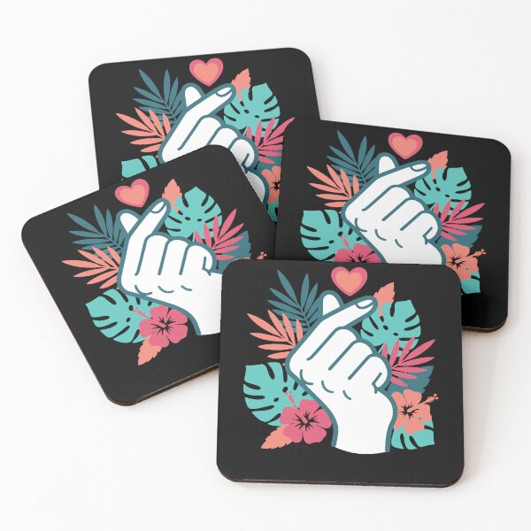 Item preview, Kpop Korean Music Cute Finger Heart Love Korea designed and sold by LuminOrb.