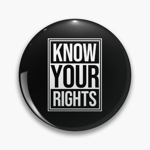 Item preview, Know Your Rights Activism Justice Freedom Quote designed and sold by shirt-o-mat.