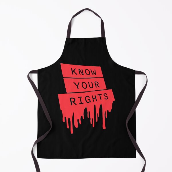 Item preview, Know Your Rights Activism Justice Freedom Quote designed and sold by shirt-o-mat.