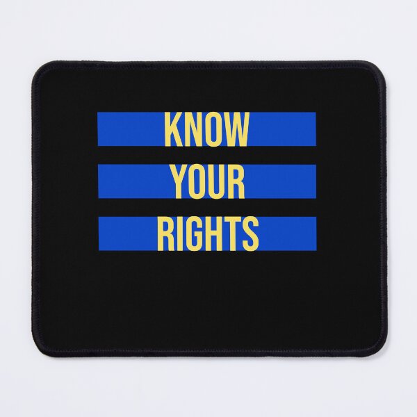 Item preview, Know Your Rights Activism Justice Freedom Quote designed and sold by shirt-o-mat.