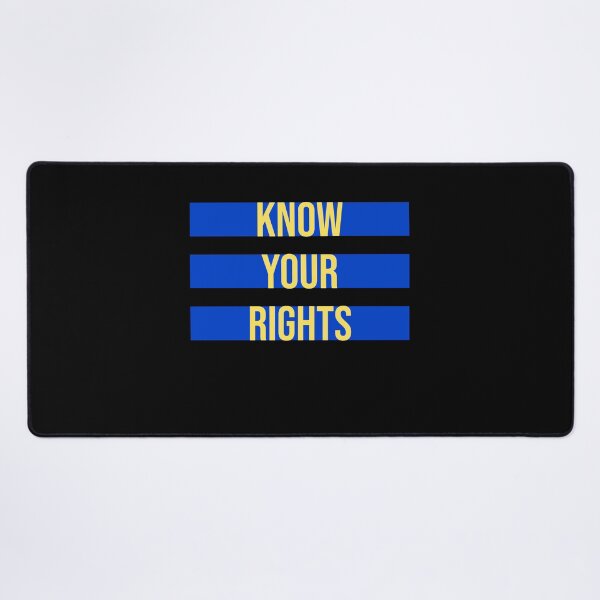 Item preview, Know Your Rights Activism Justice Freedom Quote designed and sold by shirt-o-mat.