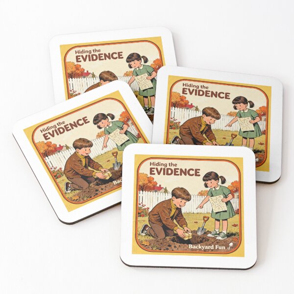 Item preview, Hiding the Evidence - Retro Dark Humor Art designed and sold by PictorialWhimsy.