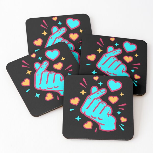 Item preview, Kpop Korean Finger Heart Cute Love Korea Music designed and sold by LuminOrb.